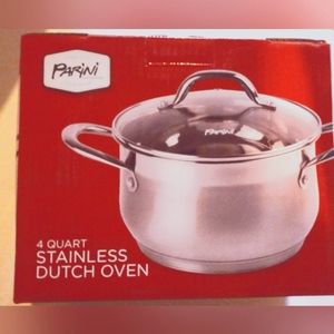 Parini Signature Series 4 Quart Stainless Steel Dutch Oven With Lid--BRAND NEW